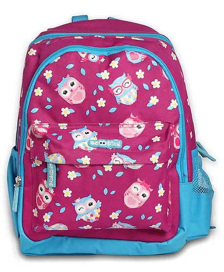 Scoobies Owl Pachino Bag Pink - 14 inches