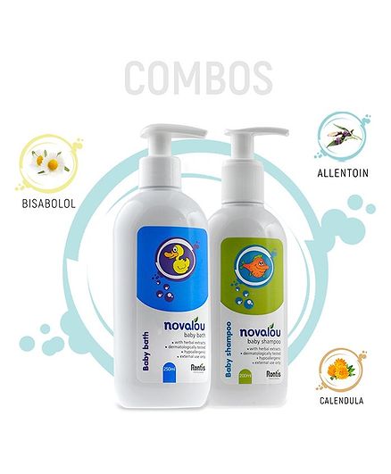 Novalou Body Bath & Tear Free Shampoo Combo - 200 ml & 250 ml