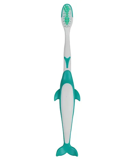 PASSION PETALS Dolphin Shape Toothbrush - Green
