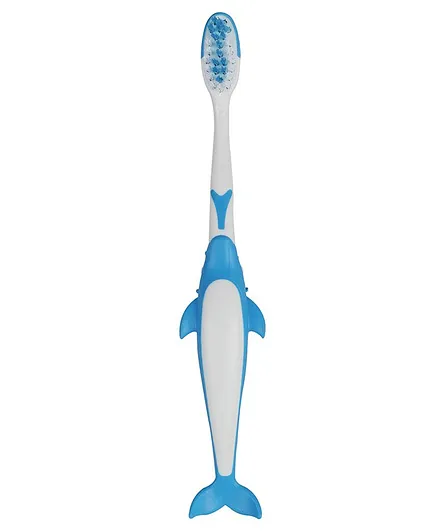 PASSION PETALS Dolphin Shape Toothbrush - Blue