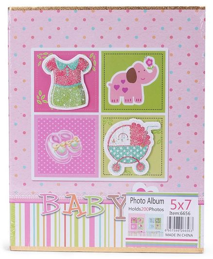 Baby Photo Album Dot Print - Pink
