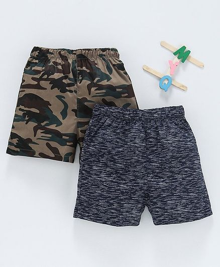 Babyhug Cotton Woven Printed Boxer Set of 2 - Mutlicolor
