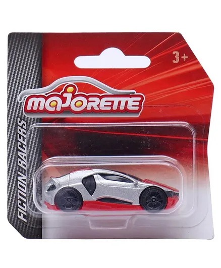 Majorette Friction Razer Free Wheel Cars - Grey & Red