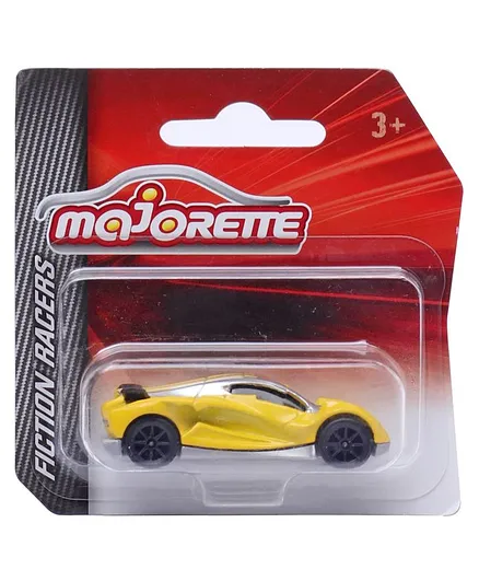Majorette Fiction Racers Car Toy - Yellow & Grey