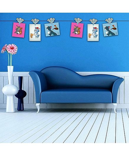 PASSION PETALS Baby Boat Design Wooden Photo Clips Blue - Pack Of 6