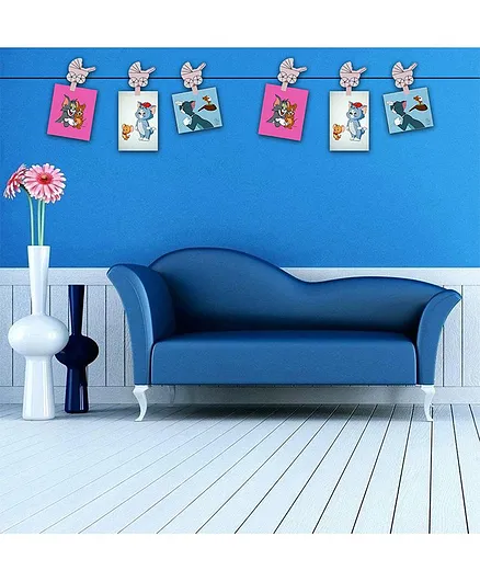 Passion Petals Baby Crib Design Wooden Photo Clips Pink - Pack Of 6