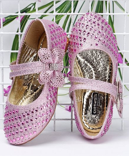 Cute Walk by Babyhug Studded Bellies - Pink