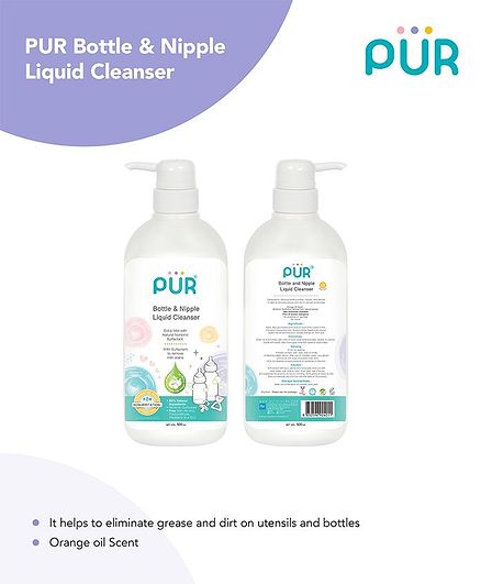 Pur Bottle And Nipple Liquid Cleanser - 500 ml