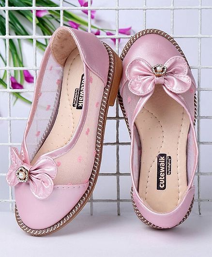 Cute Walk by Babyhug Stone Embellished Bellies - Pink