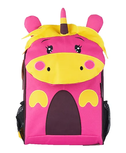 My Milestones Toddler Backpack Unicorn Design Yellow Blue - 14 inches