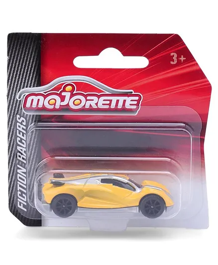 Majorette Free Wheel Racers Cars - Yellow