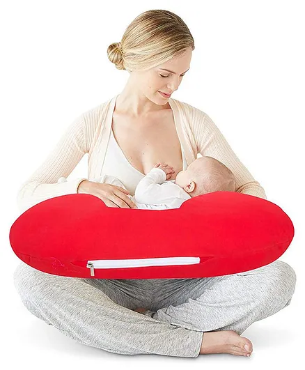 Get IT Feeding Nursing Pillow Micro Fibre - Red