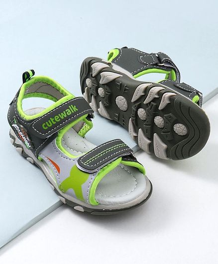 Cute Walk by Babyhug Sandals - Green