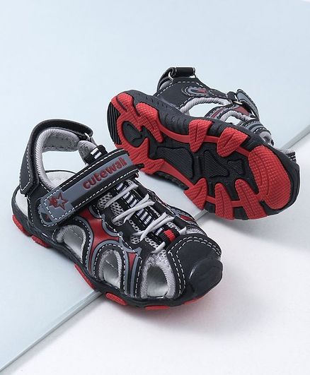 Cute Walk by Babyhug Sandals - Red