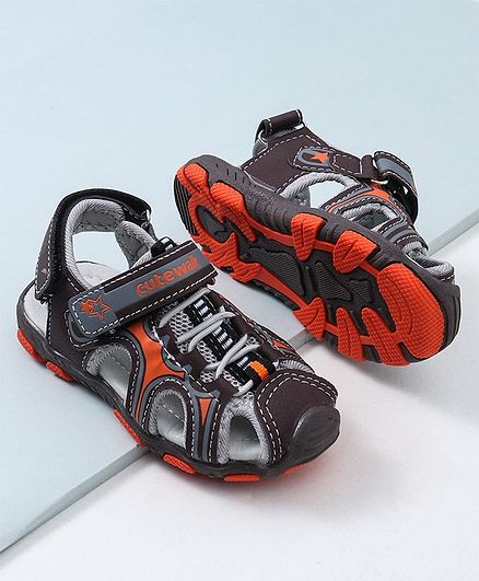 Cute Walk by Babyhug Sandals - Orange