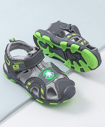Cute walk by Babyhug Sandals - Grey Green