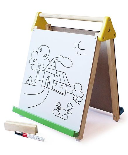 Shumee Wooden Table-Top 3-in-1 Board & Easel - Brown