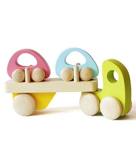 Shumee Wooden Transporter Truck - Multicolor