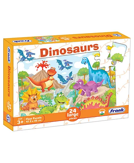 Frank Dinosaur Themed Jigsaw Puzzle Multicolour - 24 Pieces