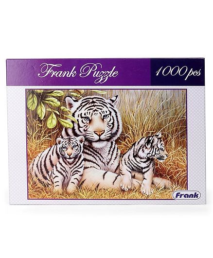 Frank White Tigers Jigsaw Puzzle White - 1000 Pieces