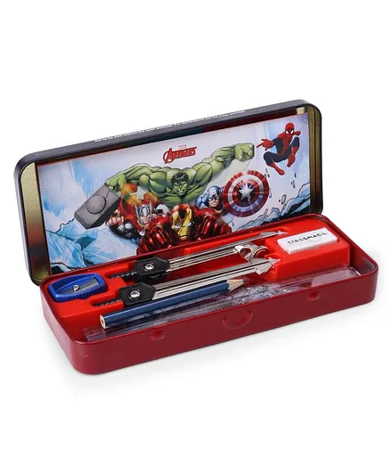 Classmate Invento Captain Marvel Geometry Box Blue - 15 Pieces