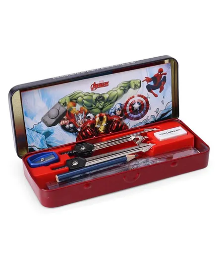 Classmate Invento Captain America Geometry Box Blue - 15 Pieces