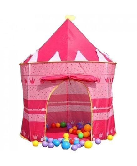 Webby Princess Castle Play Tent House - Pink