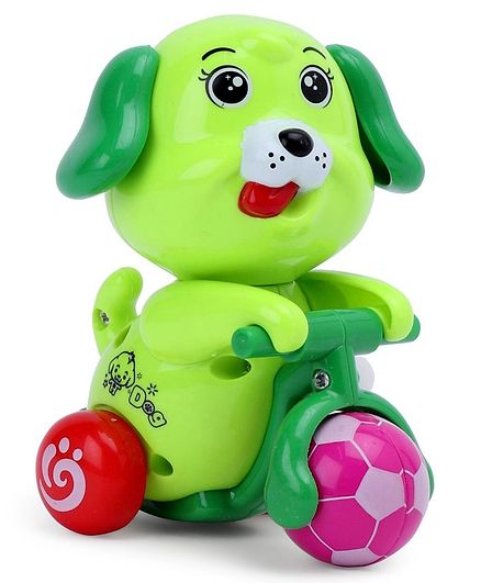 Doggy Shaped Wind Up Toy - Green