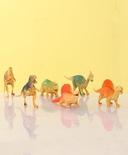 Wild Animal Figurines Set of 7 - Multicolour