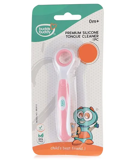 Buddsbuddy Baby Tongue Cleaner - Pink