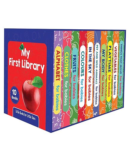 My First Library Box Preschool Board Books Set of 10 - English