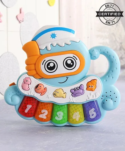 Babyhug Musical Octo Keyboard - Blue