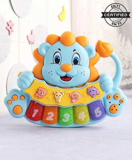 Babyhug Musical Lion Keyboard - Blue