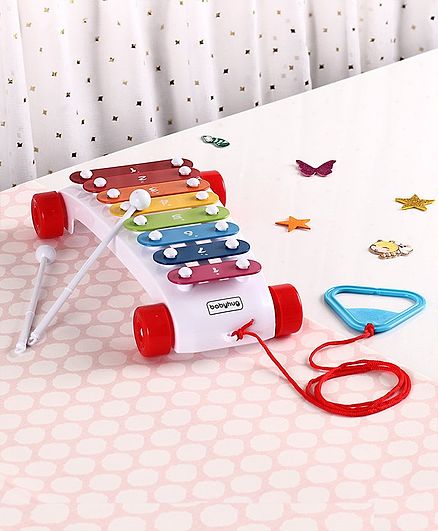 Babyhug Pull Along Xylophone - Multicolor