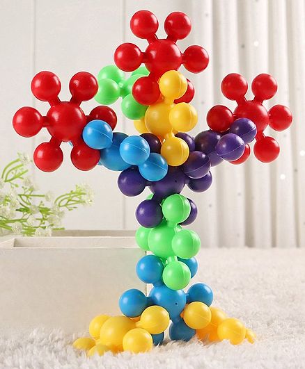 Babyhug Chain Links Star Shaped Multicolor - 12 Pieces