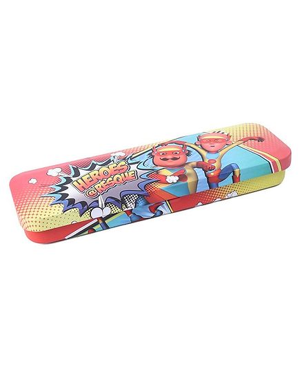 Motu Patlu Tin Pencil Box - Multicolor
