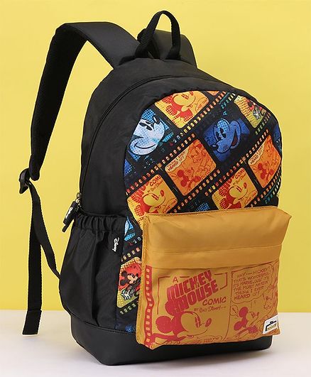 Disney Mickey Mouse and Friends School Bag Black - 17 Inches