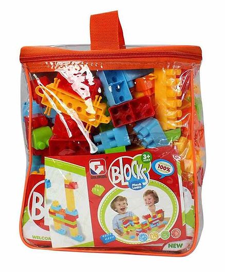 Planet of Toys Building Blocks Set Multicolour - 139 pieces