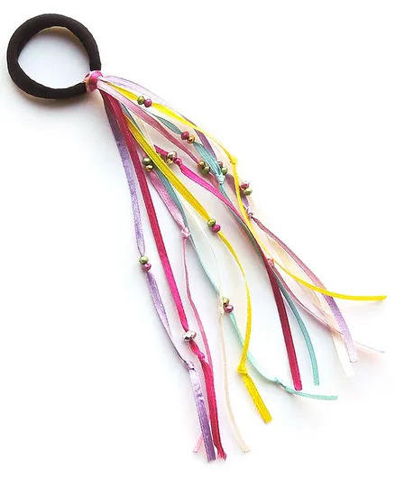 Lime By Manika Rainbow Ribbons Rubber Band - Multi Color