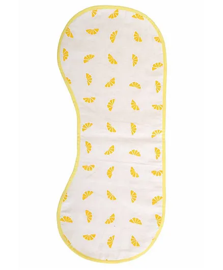 Mi Dulce An'ya Organic Muslin Absorbent Burp Cloth - Yellow