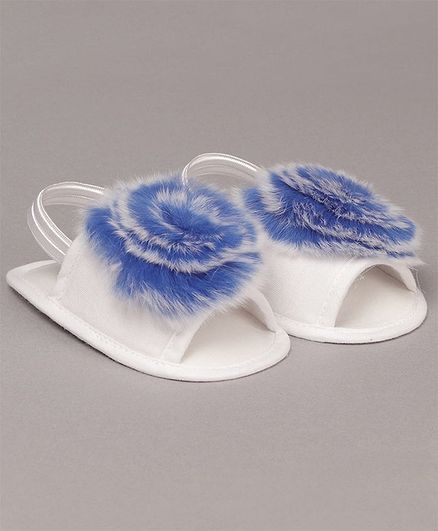 Daizy Faux Fur Booties - Blue