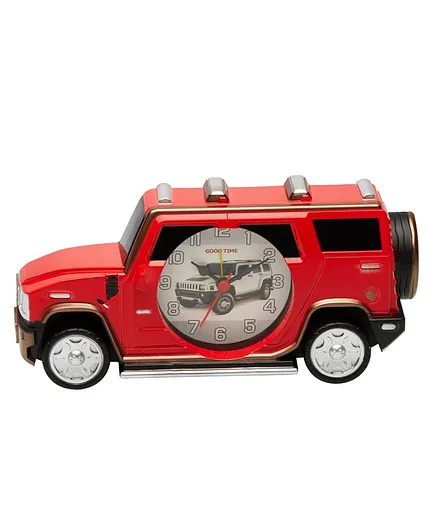 EZ Life Car Shape Desk Clock With Photo Frame - Red
