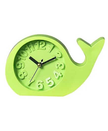 EZ Life Whale Shape Desk Alarm Clock - Green