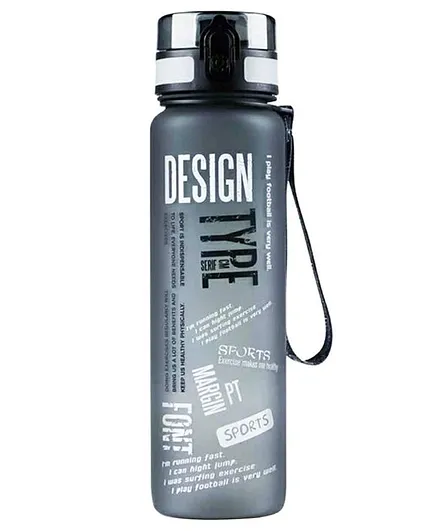 EZ Life Graffiti Water Bottle Grey - 1000 ml