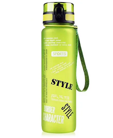 EZ Life Graffiti Water Bottle Green - 1000 ml