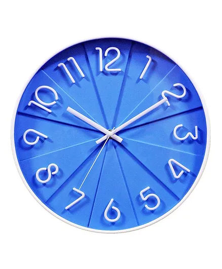 EZ Life Analog Wall Clock - Blue