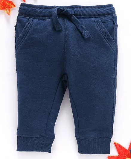OVS Solid Full Length Lounge Pants - Blue