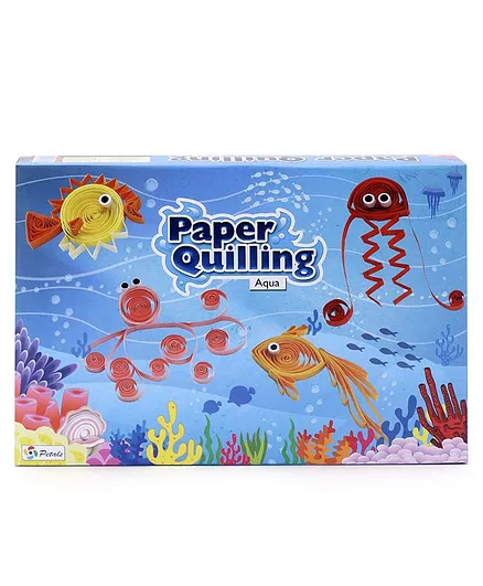 Petals 3D Paper Quilling Aqua World Making Set - Multicolor