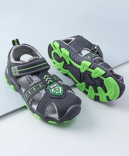 Cute Walk by Babyhug Sandals With Velcro Closure - Grey