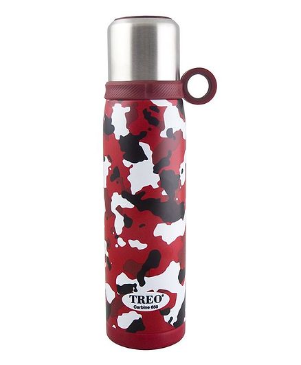 Treo by Milton Carbine 650 Vaccum Insulated Hot & Cold Stainless Steel Water Bottle Red - 600 ml